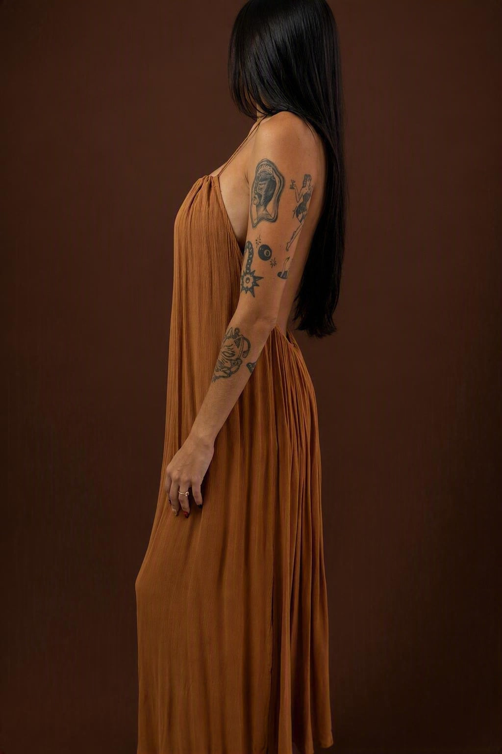 Halter Backless Dress- 6107