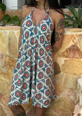 V Midi Dress- 6392