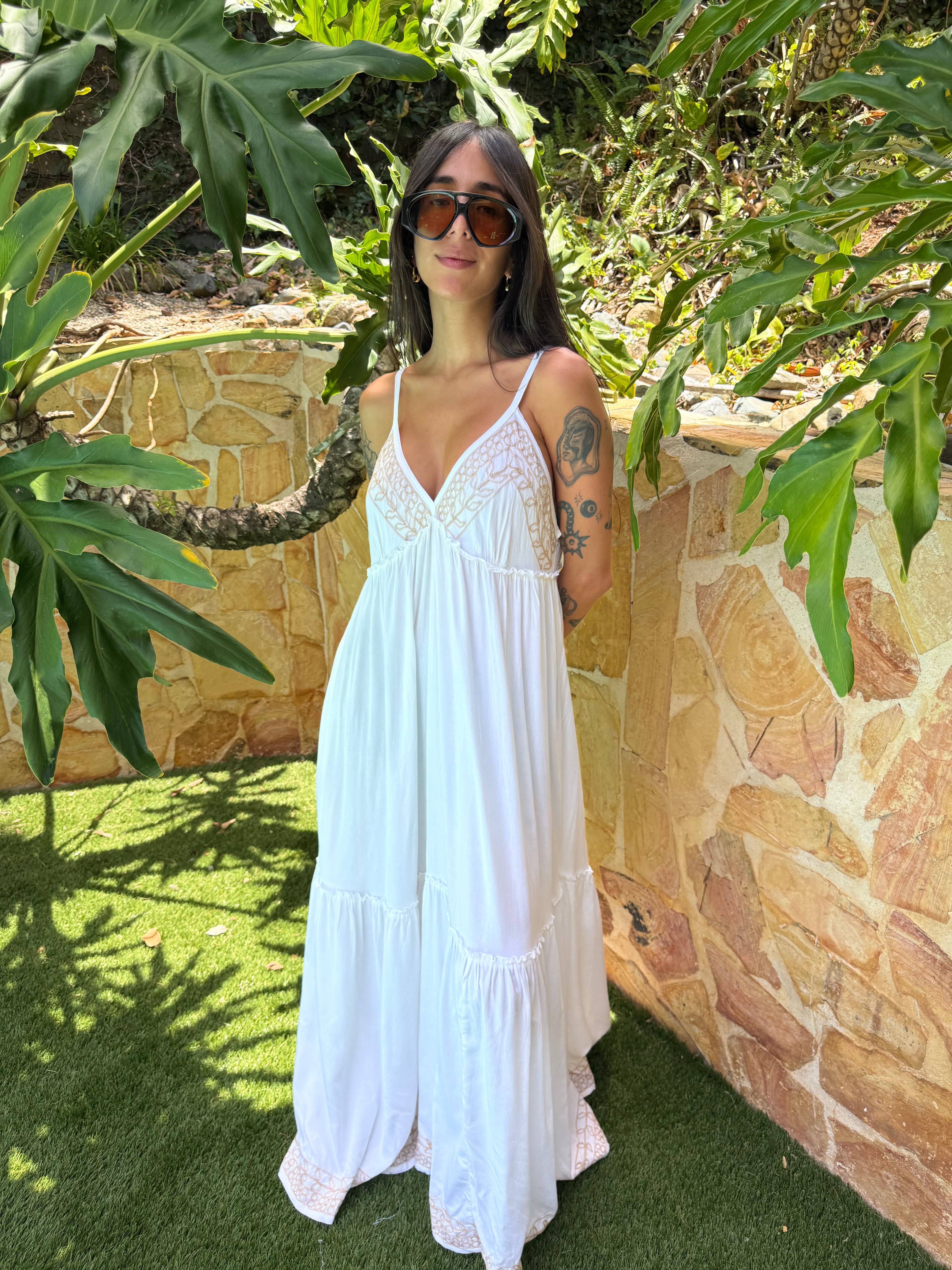 Embroided Maxi- 1087