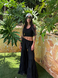 Bell-bottoms Cotton Pants- 4017