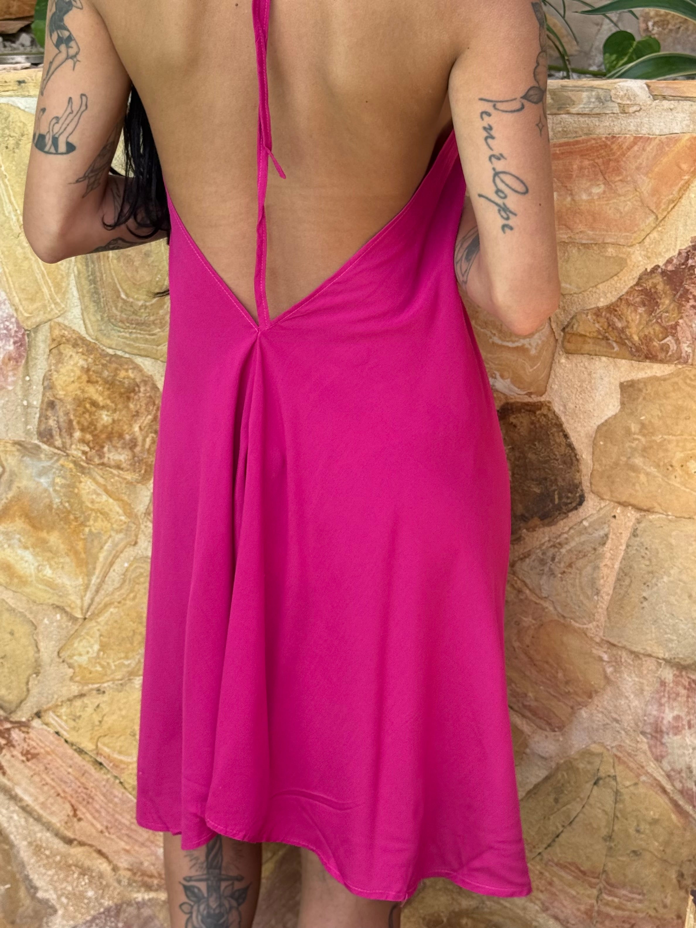 V Midi Dress- 6392