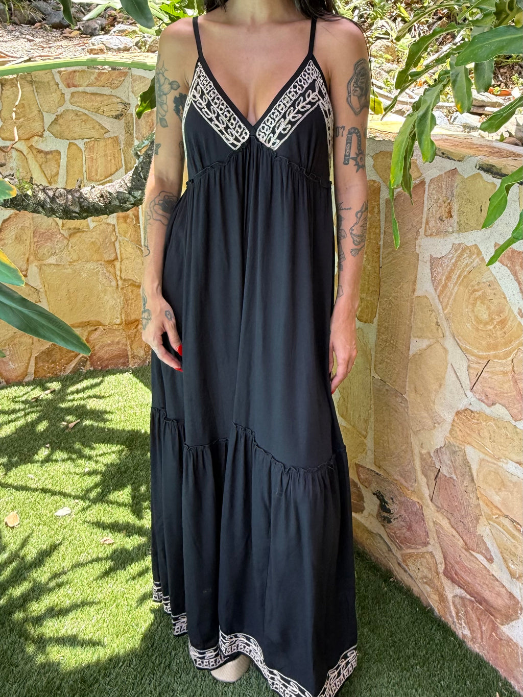 Embroided Maxi- 1087