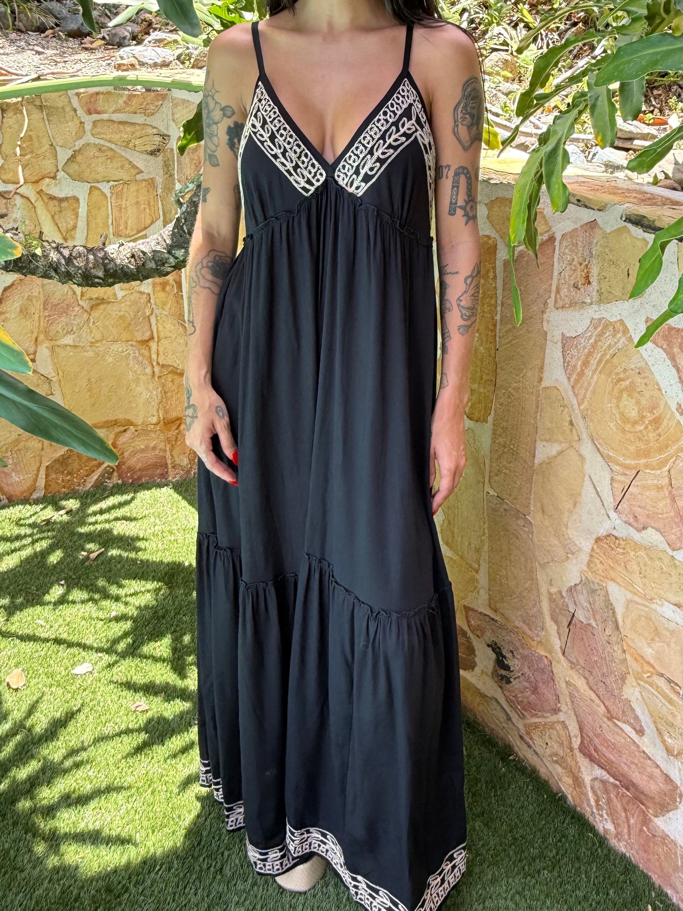 Embroided Maxi- 1087