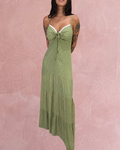 Drawstring Bust Maxi Dress
