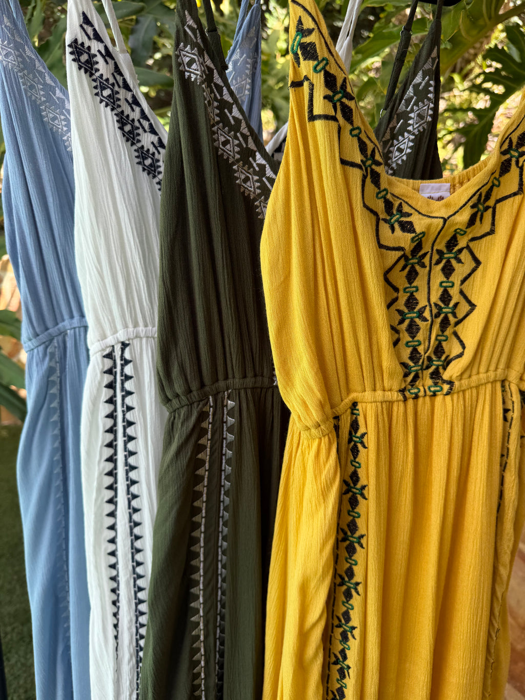 Embroidered Maxi Dress- 6308