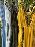Embroidered Maxi Dress- 6308