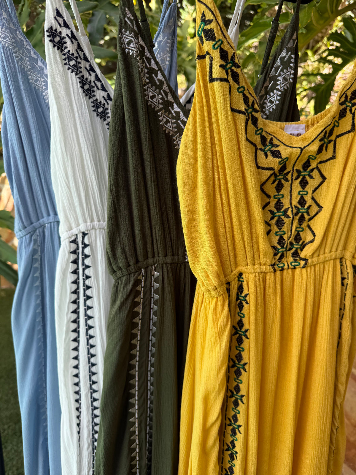 Embroidered Maxi Dress- 6308