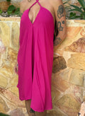 V Midi Dress- 6392