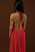 Halter Backless Dress- 6107
