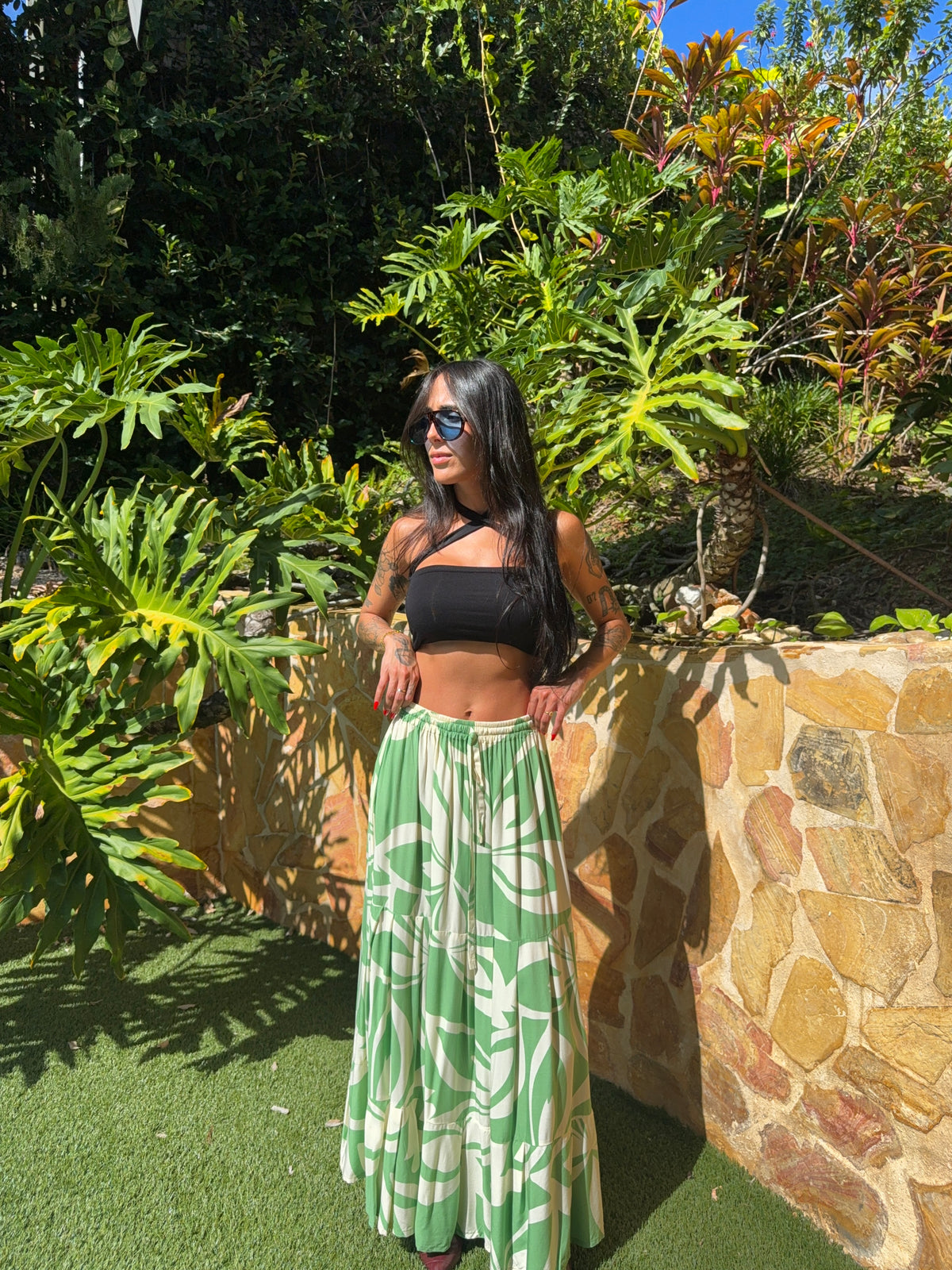 Floral Maxi Skirt- 446