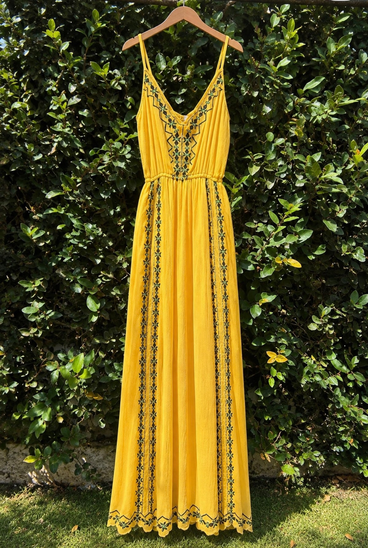 Embroidered Maxi Dress- 6308