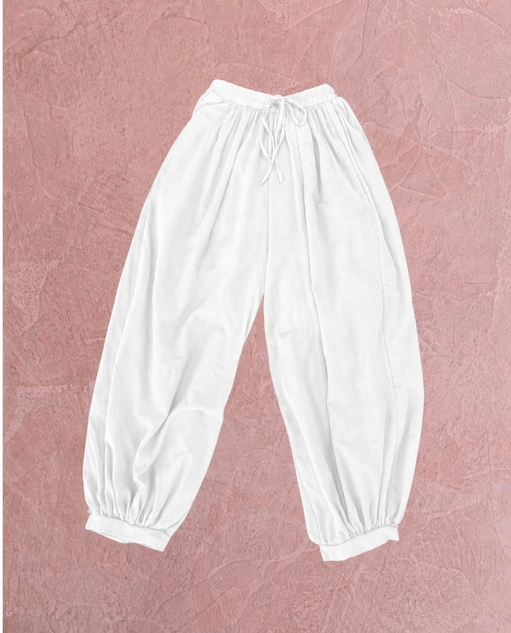 Raw Cotton Balloon Pants- 4171