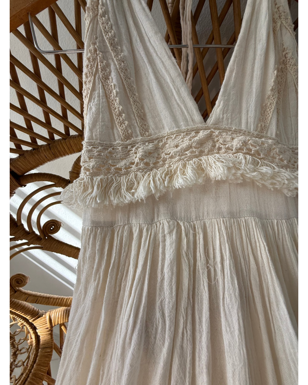 Fringe Cotton Dress